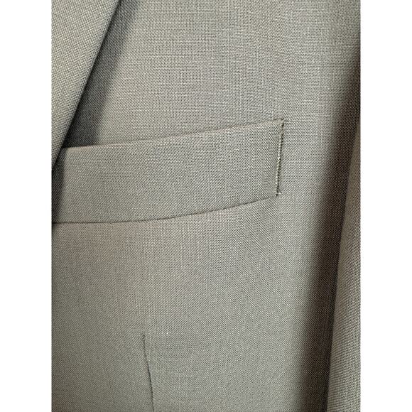 BURBERRYS' dark beige 100% wool mens suit jacket blazer 46R (no size tag) - Picture 2 of 13